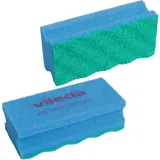 Vileda Professional PUR active SchwammProfi Reinigungsschwamm 123118 , 1 Packung = 10 Stück, 15 x 7 x 4,5 cm, blau