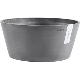 Ecopots Kunststoff-Topf Frankfurt rund, Grau