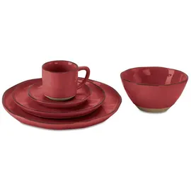 Loberon Biarré Geschirr 30-tlg. rot