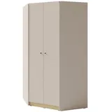 beautysofa Eckschrank Alex 95 x 195 x 95 cm Beige