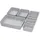 Helit H6131082 - Schubladen Organizer the organizer Filz, 7-teilig