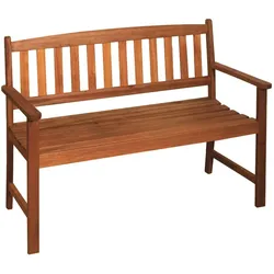 2-Sitzer Bank Parkbank Holzbank Gartenbank Bank Garten Holz Eukalyptus