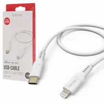 Hama USB-C auf Lightning 1,5 m Weiß