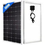 Rhein Beleuchtung Solarmodul 300 W hocheffizientes monokristallines Silizium-Solarpanel (12 V), (Geeignet für Wohnmobile, Hütten, Meeresgebiete, Häuser usw), Hochleistungsfähiges, langlebiges, wasserdichtes IP65-Design