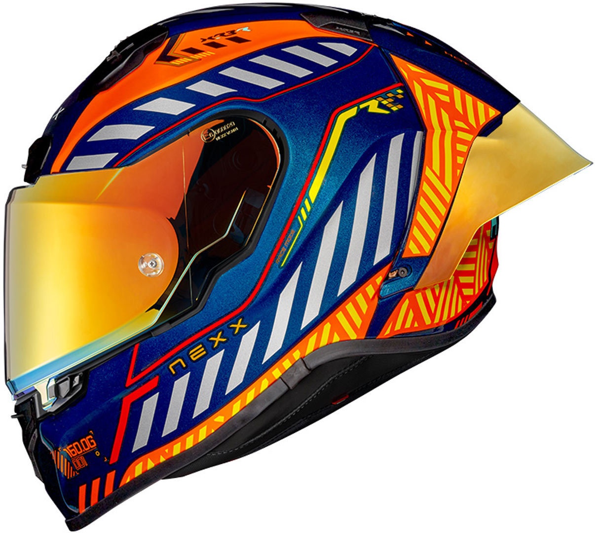 Nexx X.R3R Out Brake Helm, oranje, M