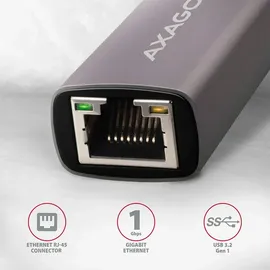 AXAGON USB-C Adapter Grau