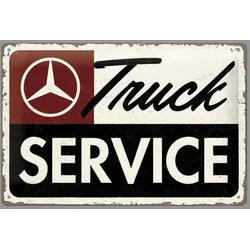 Blechschild Daimler Truck - Service