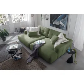 KAWOLA Big Sofa MIKA Feincord olivgrün