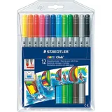 Staedtler Noris® 320 Filzstifte farbsortiert, 12 St.