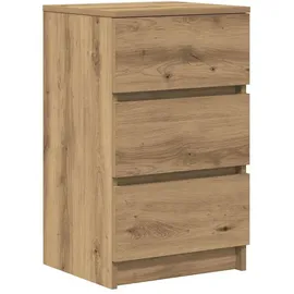 vidaXL Nachtschrank mit 3 Schubladen 39 x 35 x 65 cm Braun