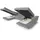 sofiland Ecksofa U-Form Hellgrau 2-Sitzer