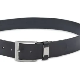 Boss Herren Gürtel schwarz Glattleder, schwarz, NOS