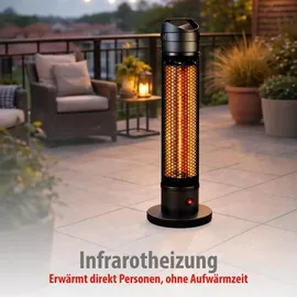 Alpina Infrarot Heizstrahler 0,8 kW Schwarz