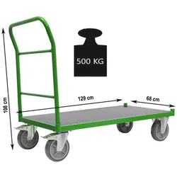 Plattformwagen Profi XL Tragkraft 500 kg 119x59 cm Transportwagen Handwagen P...
