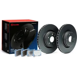 Brembo Bremsscheiben 355mm + Beläge Vorne Passend Für Tesla Model S 5yjs X 5yjx: Bremsensatz, Scheibenbremse Tesla: 102509900b Tesla: 105506600b Tesla