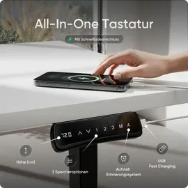 deskspace PRO Plus Elektrisch höhenverstellbarer Schreibtisch 140x70 cm