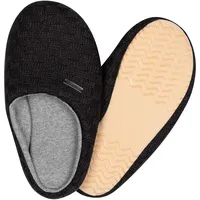 CAMANO Slipper cosy checked 1er Pack warm & cozy in schwarz, | Gr.: 41/42