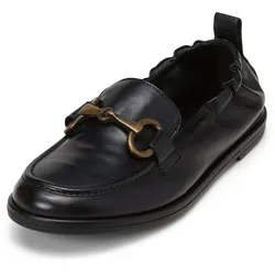 Loafer MARC O'POLO "mit Trensen-Schnalle", Damen, Gr. 40, schwarz, Obermaterial: 100% Leder (Rind), unifarben, Schuhe