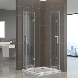 iflair i-flair Duschkabine 80x80x180 cm aus 6 mm Sicherheitsglas in Chromoptik - Dk62