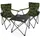 BigDean Campingtisch mit Stühlen Camouflage Grau/Schwarz
