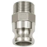 Riegler Kamlok-Schnellkupplungsstecker mit AG, Typ F, Alu, R 1