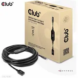 Club 3D USB-C auf USB-A 10 m Schwarz
