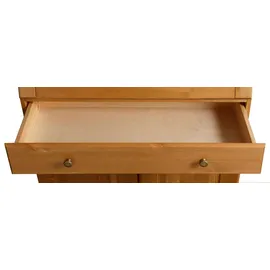 Home Affaire »Rosi im Landhausstil« Schreibtisch aus Massivholz, mit Vitrine, in 2 Breiten