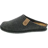 Rohde Herren Pantoffel Hausschuh Softfilz Wechselfußbett Lucca-H 6940, Größe:46 EU, Farbe:Grau - Grau - 46