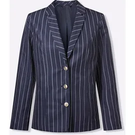 Sieh an! Blazer gestreift Blau/Weiß 42