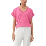 s.Oliver T-Shirt mit Zierborte lila 36
