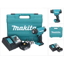 Makita DHG 181 RT1K Akku Heißluftgebläse 18 V 150 - 550°C + 1x Akku 5,0 Ah + Ladegerät + Koffer