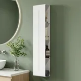 mai & mai Duschregal mit 4 Ablagen, Duschablage schmal, Wandregal Shampoo Halterung für Dusche 20x90x9cm, Badezimmer Organizer Weiß Reglo-16