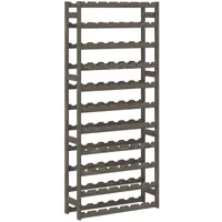vidaXL Weinregal 77 Flaschen 77 x 30 x 90 cm Grau