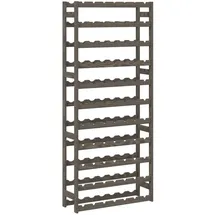 vidaXL Weinregal 77 Flaschen 77 x 30 x 90 cm Grau