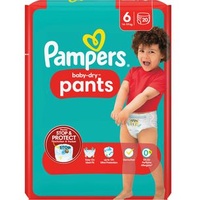 Pampers Windeln Baby-Dry Pants, Größe 6, 14-19 kg, mit Rundum-Auslaufschutz, 20 Stück