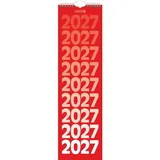 Brunnen Streifenkalender Wandkalender 2027 13x45cm 1 Woche/Seite