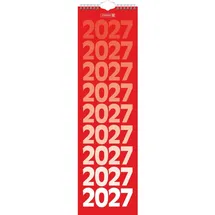Brunnen Streifenkalender Wandkalender 2027 13x45cm 1 Woche/Seite