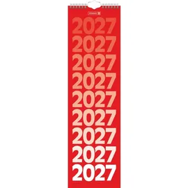 Brunnen Streifenkalender Wandkalender 2027 13x45cm 1 Woche/Seite
