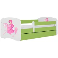 Raumhirsch furniture Kinderbett, Grün, Holzwerkstoff, Holzwerkstoff, 1 Schubladen, 80x160