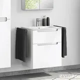 evineo ineo5 Unterschrank B: 61 cm, 2 Auszüge, mit Griffmulde, für Duravit ME by Starck Waschtisch,, BE0365WH,