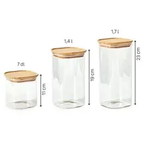 Betty Bossi Vorratsdose Glas versch. Größen 6er-Set Universell Silikon