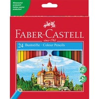 Faber-Castell CASTLE Buntstifte farbsortiert, 24