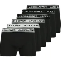 JACK & JONES Trunk »JACCRISP im 6er Pack mit Logobund und Stretchkomfort« Packung, 6 Stk., unifarben mit Farbeinsatz, modisch, eng anliegend, Baumwollmischung Gr. M & JONES