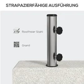 Outsunny Sonnenschirmständer Grau