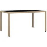 vidaXL Gartentisch 150 x 75 x 13,1 cm Beige