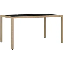 vidaXL Gartentisch 150 x 75 x 13,1 cm Beige
