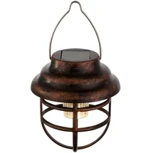 ETC Shop LED Solar Hängeleuchte 14 cm rost