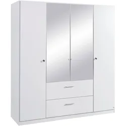 Drehtürenschrank RAUCH "Buchholz", weiß, B:180cm H:197cm T:54cm, Holzwerkstoff, Schränke