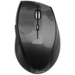 MediaRange MROS207 Maus kabellos Karbon-Optik