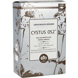 Cystus 052 Bio Halspastillen Honig-Vanille 132 ST
